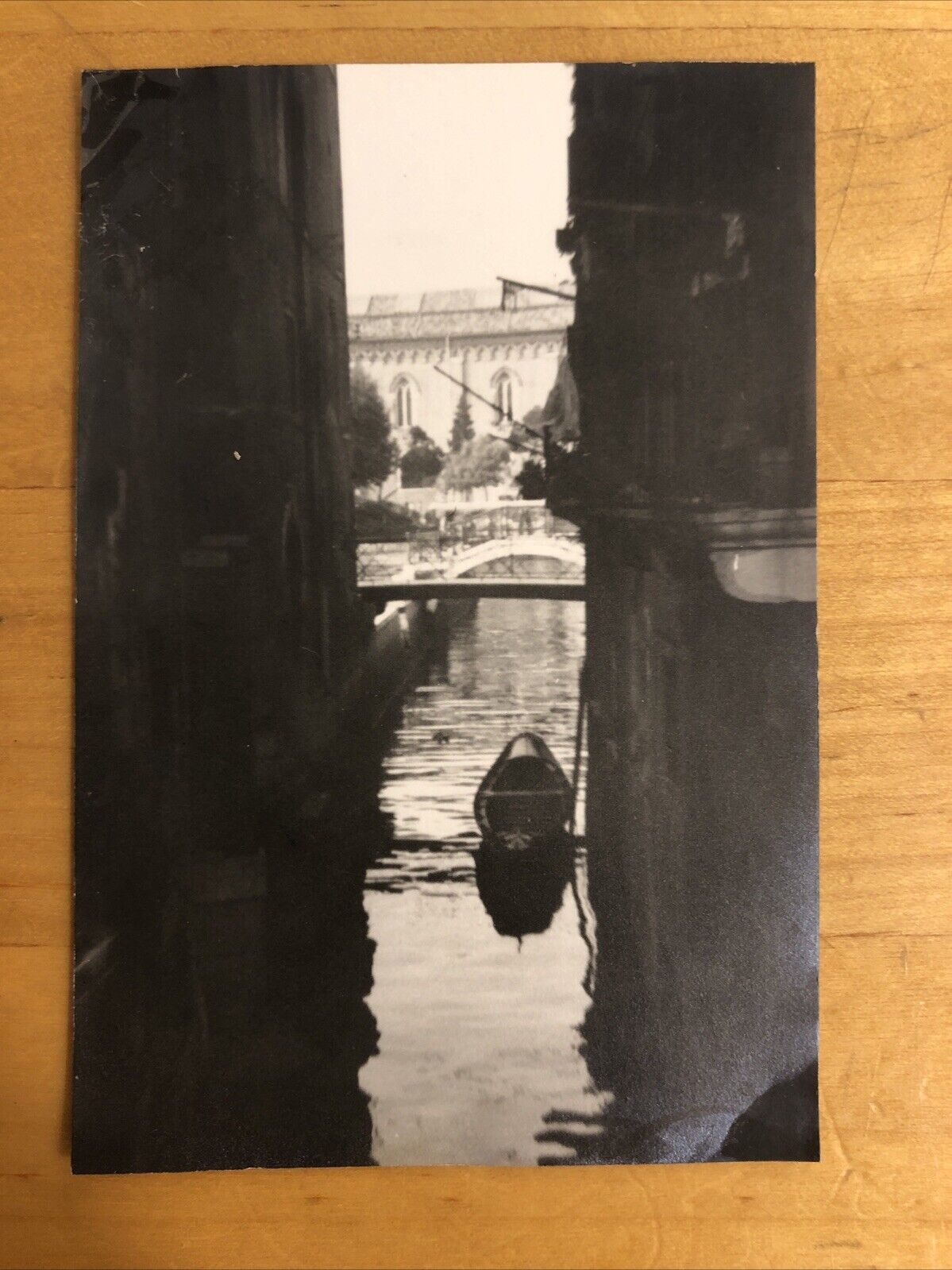 Fotografia VENEZIA originale 1958, 6x9cm, scorcio del canale