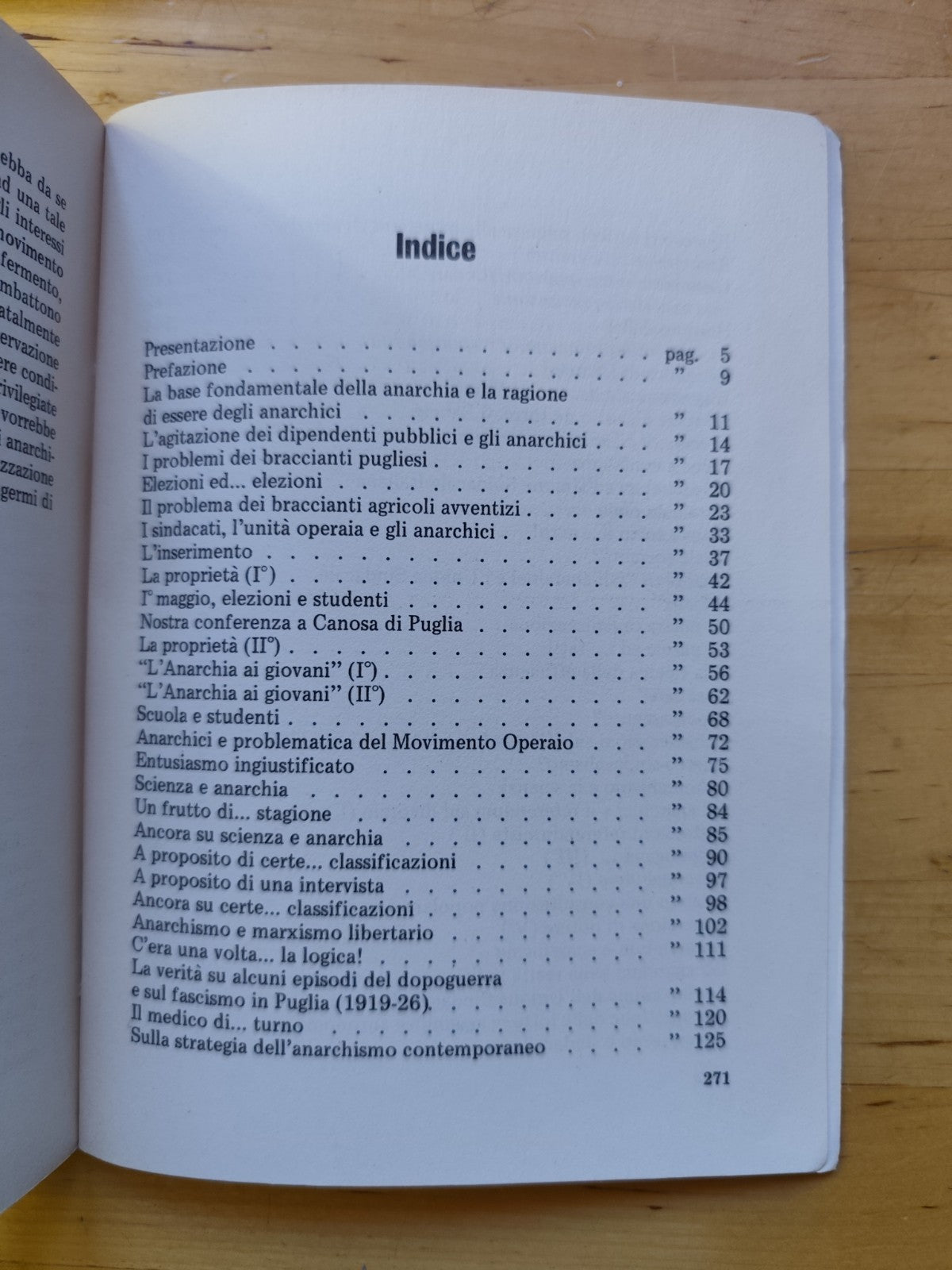L'anarchismo degli anarchici 5 Michele Damiani, Collana Vallera 1975