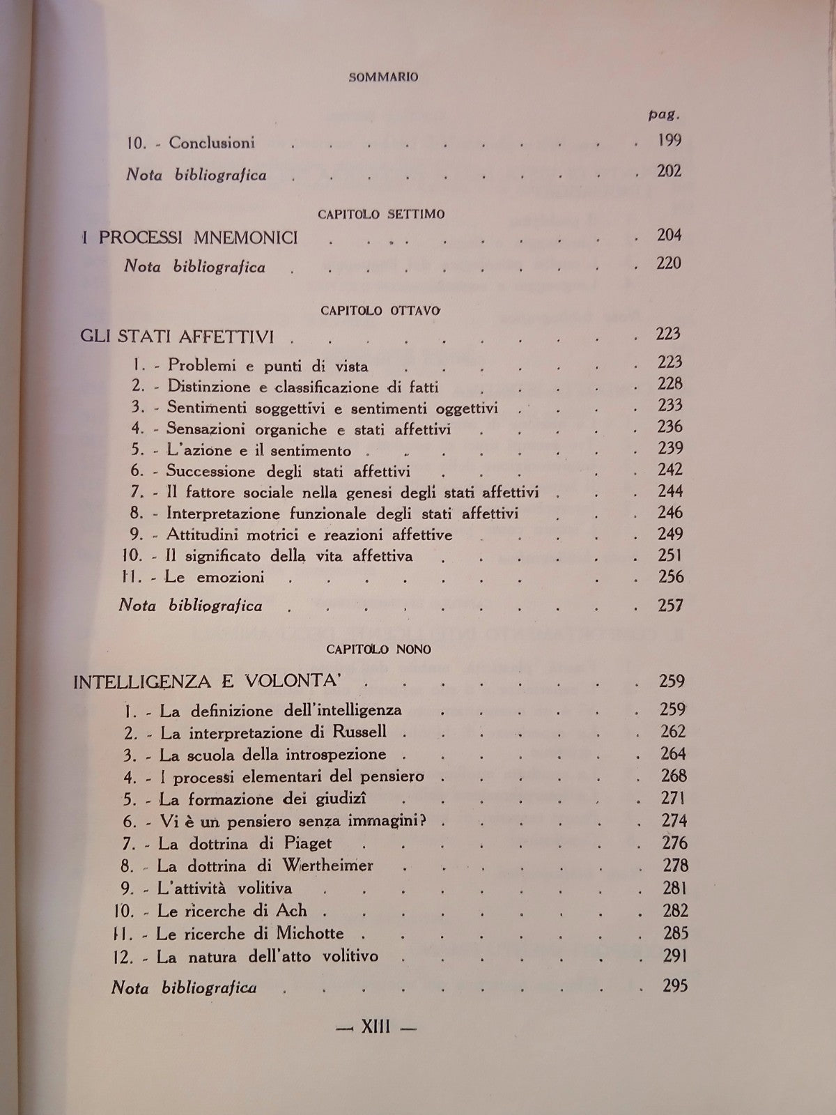 Introduzione alla psicologia - Gemelli, Zunini - Vita e Pensiero 1954