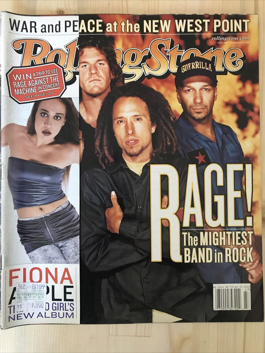 Rolling Stone Magazine Issue 826 Rage against the machine -  november 1999#