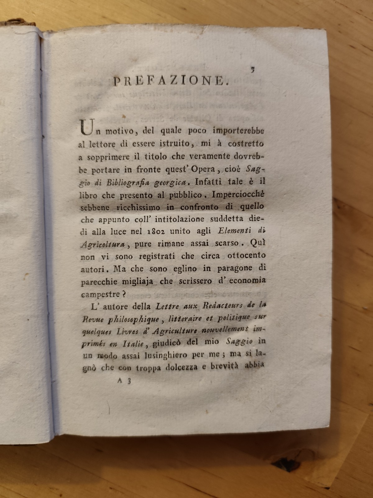 Dizionario Ragionato d'agricoltura veterinaria econom campestre. Filippo Re 1808