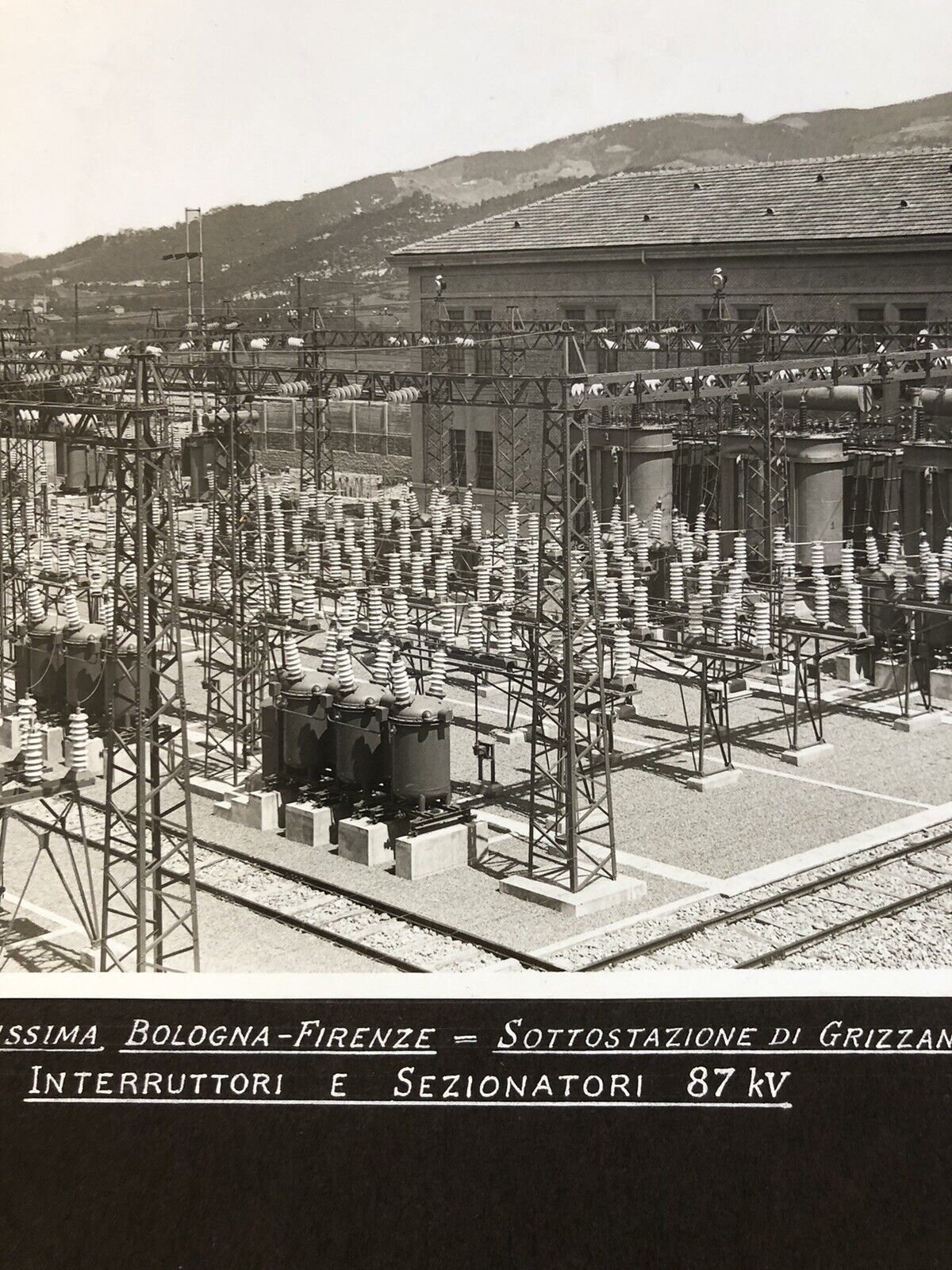 FERROVIE direttissima Bologna Firenze, sottostazione di Grizzana, Ernesto Breda