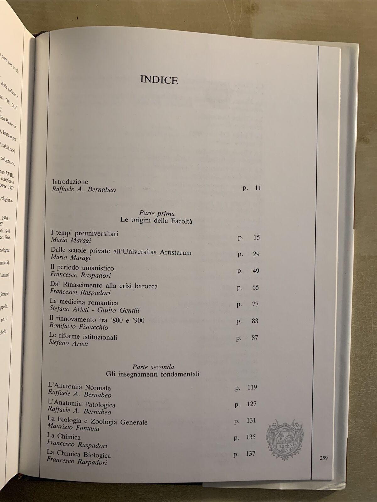 LA SCUOLA MEDICA DI BOLOGNA - settecento anni di storia, Bernabeo - D'antuono #