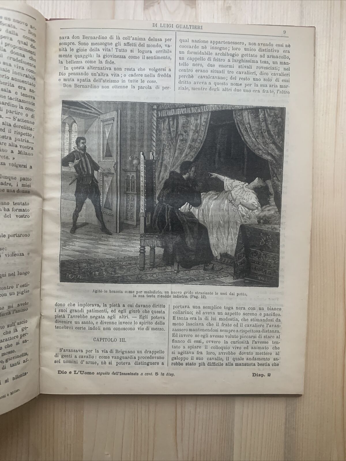 DIO E L'UOMO - Luigi Gualtieri, Ferdinando Garbini Editore 1882 #
