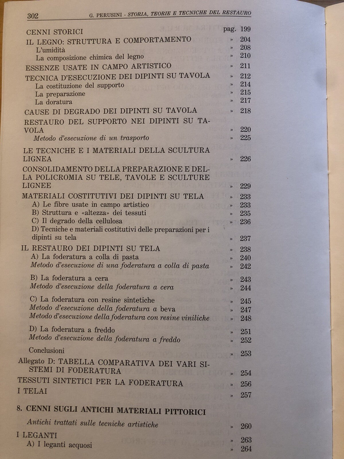 Il restauro dei dipinti e delle sculture lignee, Giuseppina Perusini. Del Bianco