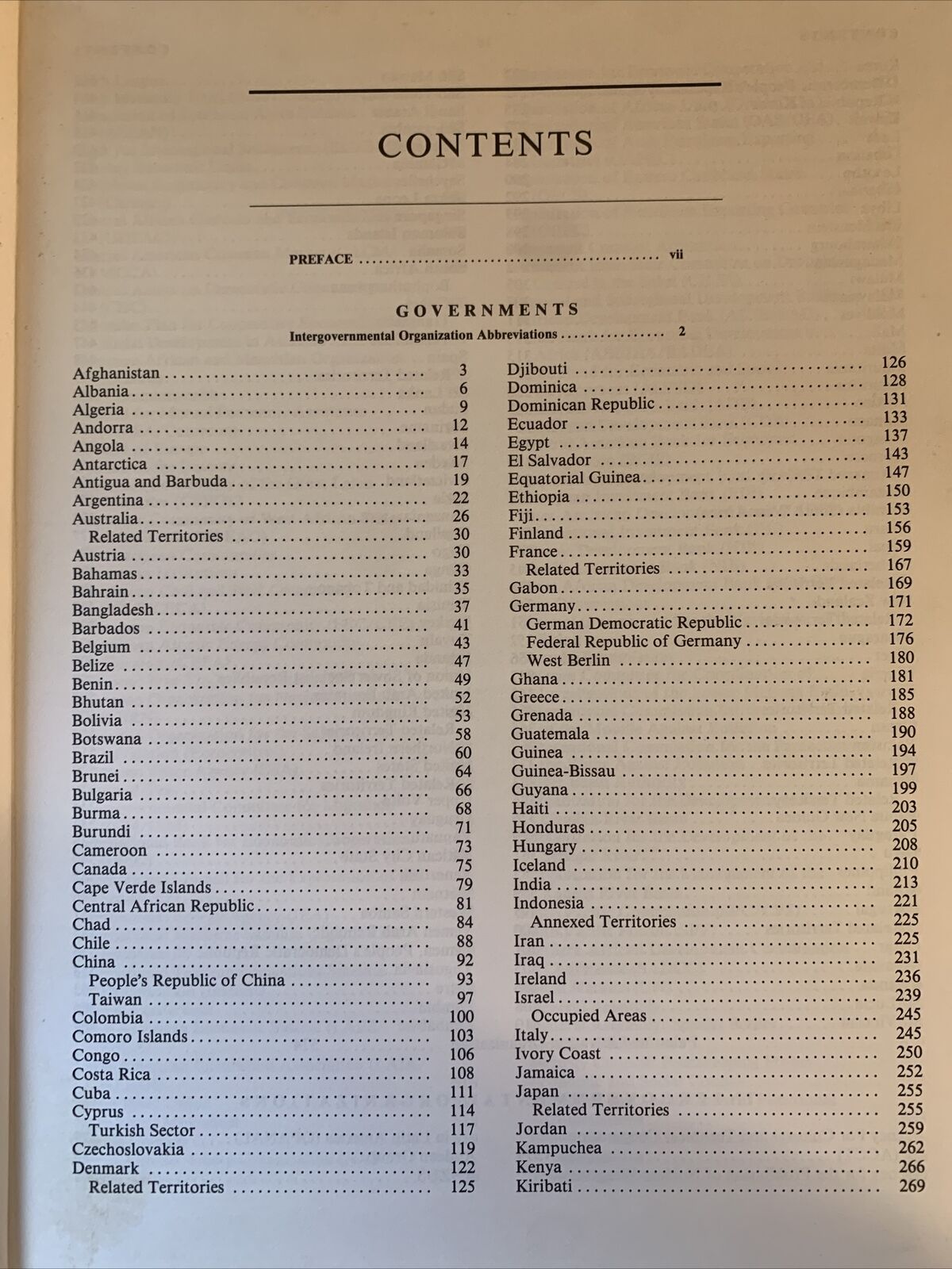 Political Handbook of the World, 1982-1983: Governments and Intergovernmental
