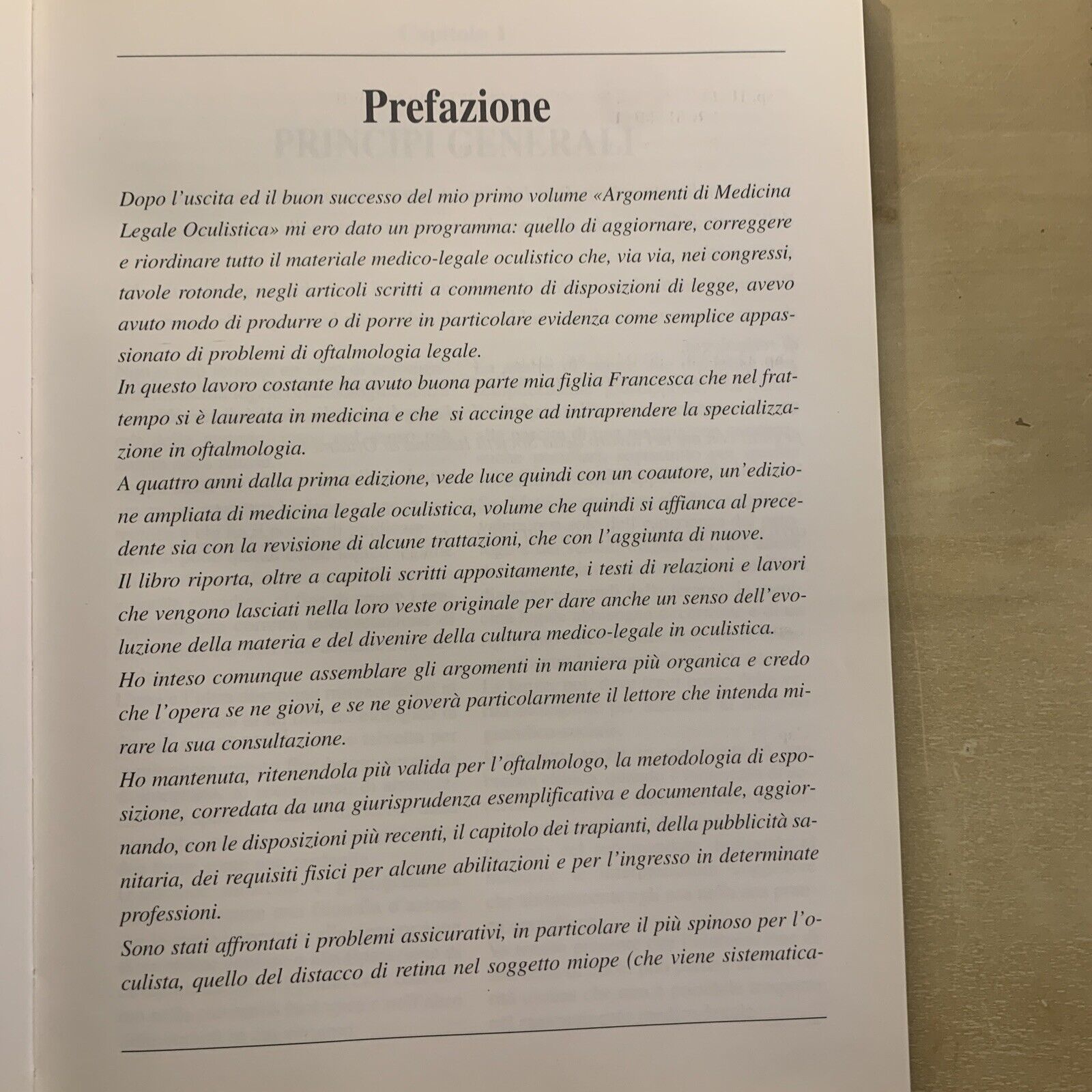 OFTALMOLOGIA LEGALE - FRANCESCO TUCCI, EDITORE SIFI 1997 #
