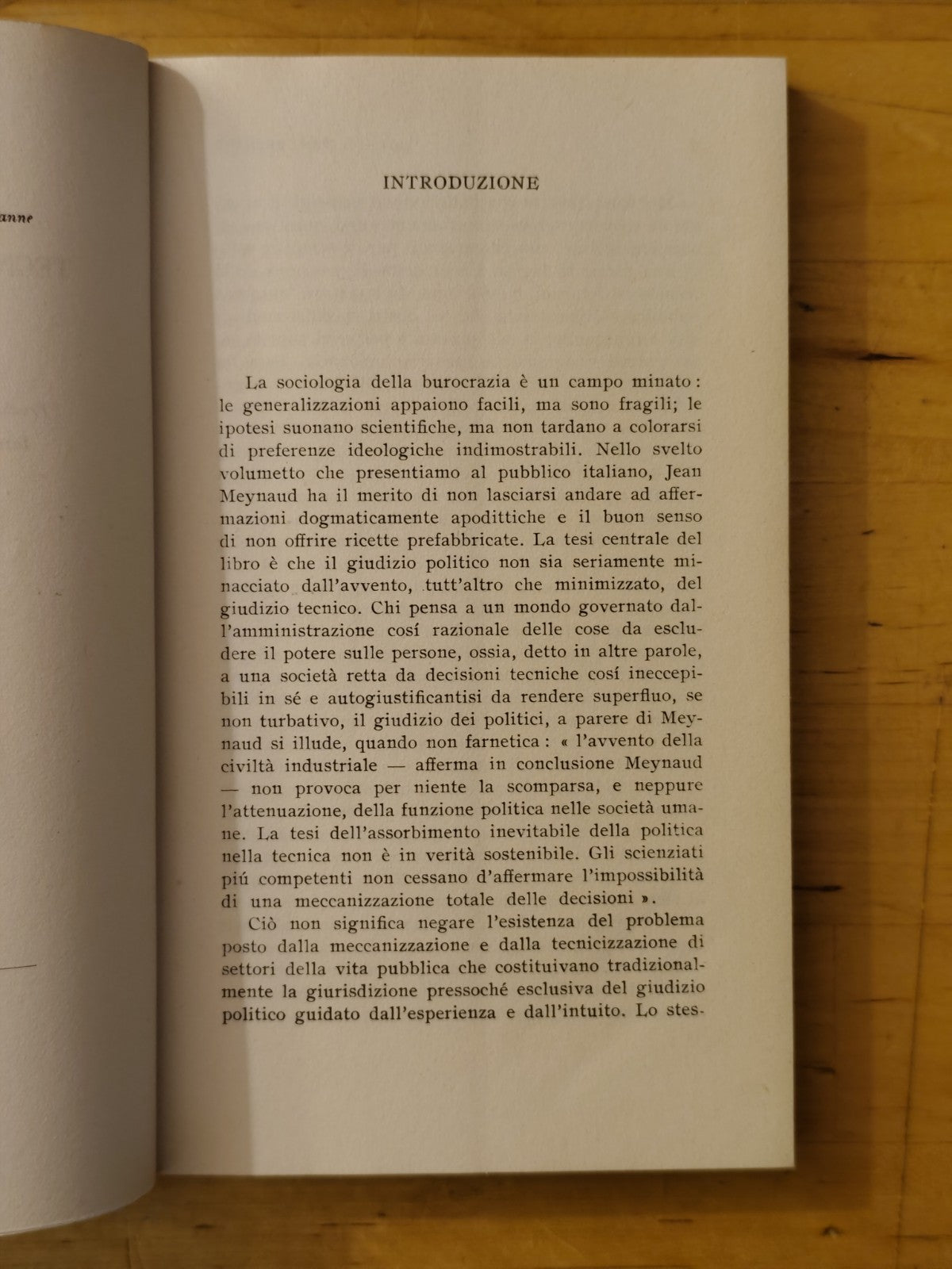 Tecnocrazia e politica - Jean Meynaud, Universale Cappelli 99 anno 1965