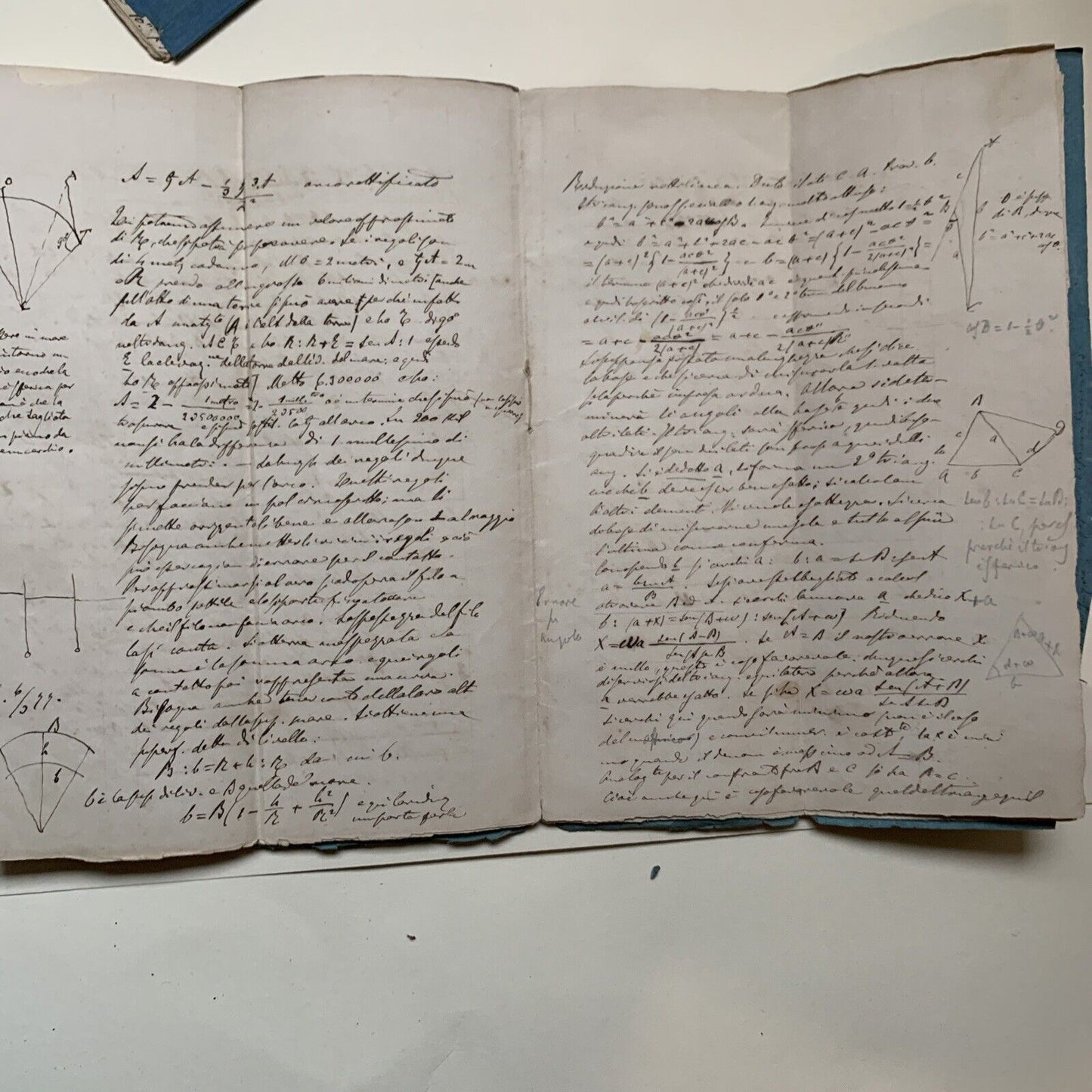 GOBBI BELCREDI Università Pavia 1876, Appunti di suo studente GEODESIA TEORETICA