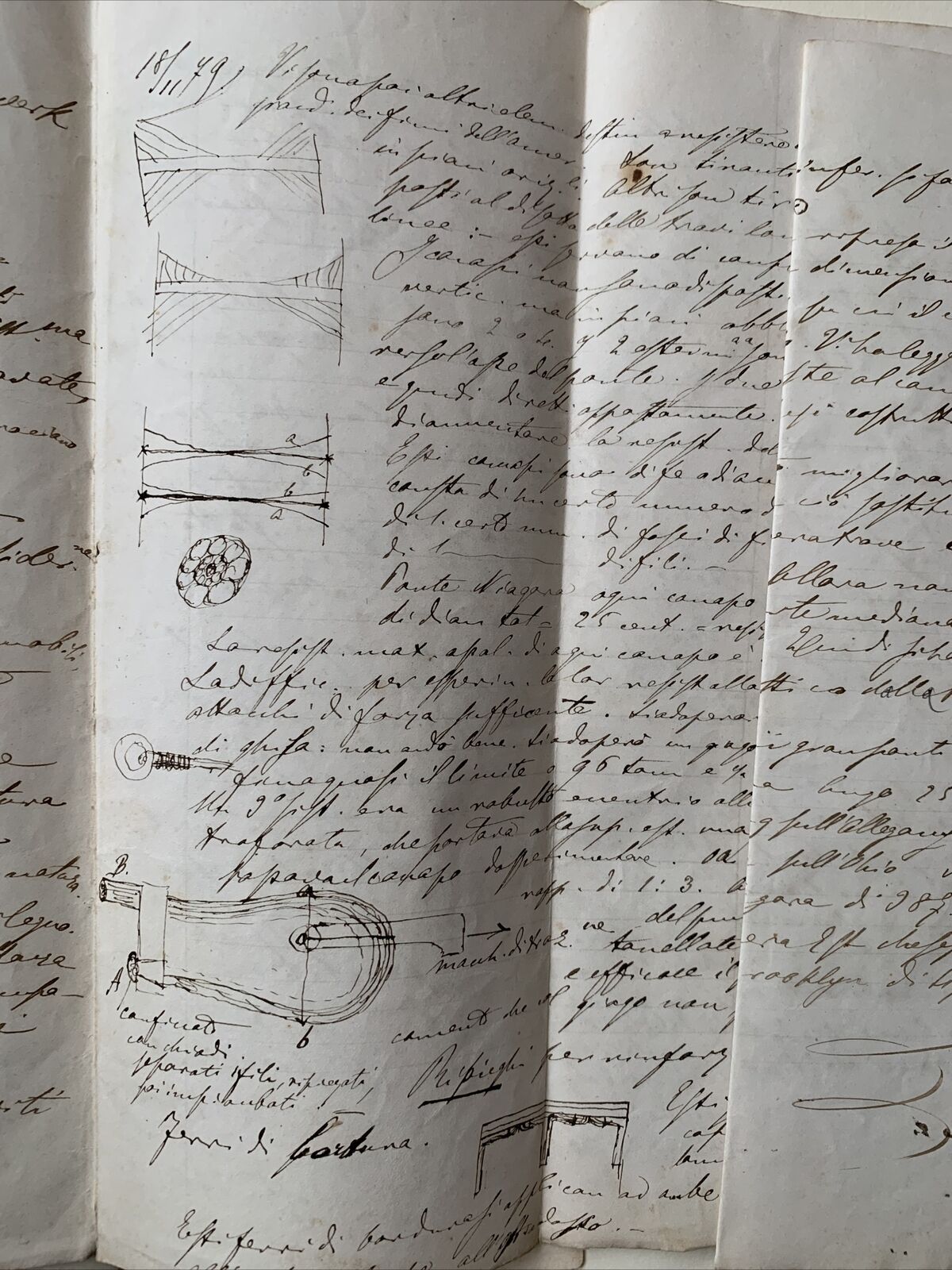 CELESTE CLERICETTI, appunti manoscritti di uno studente UNIVERSITÀ PAVIA 1875 #