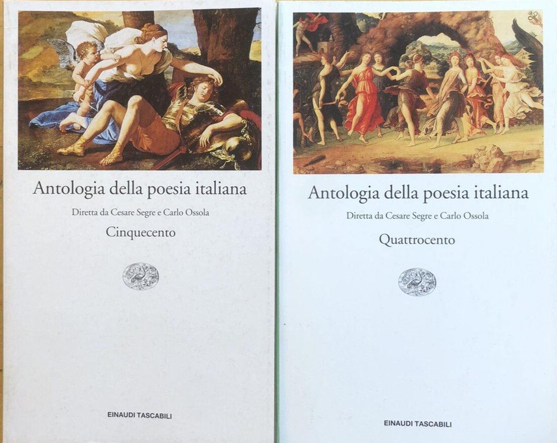 Antologia della poesia Italiana - Cesare Segre Carlo Ossola, Einaudi 2 voll.