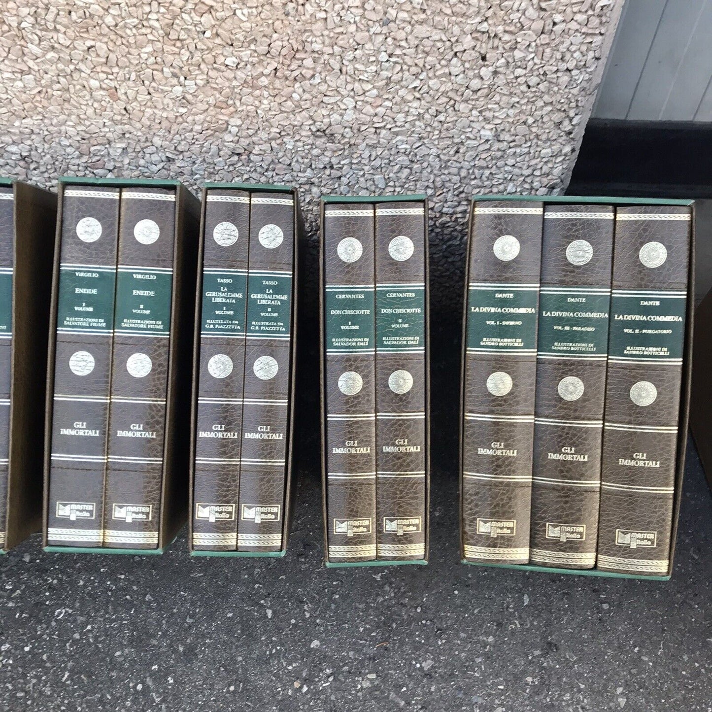 Manzoni, Boccaccio, Virgilio, Tasso, Cervantes, Dante - Promessi sposi, Divina c