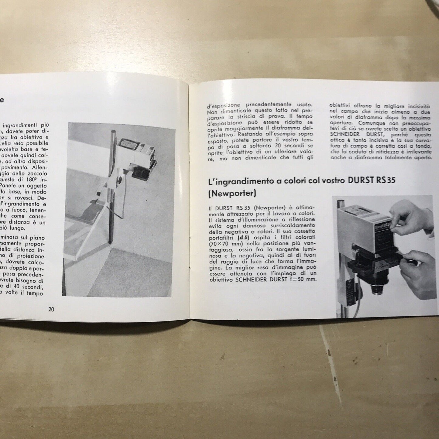 DURST RS 35 istruzioni, manuale di utilizzo, libretto delle istruzioni