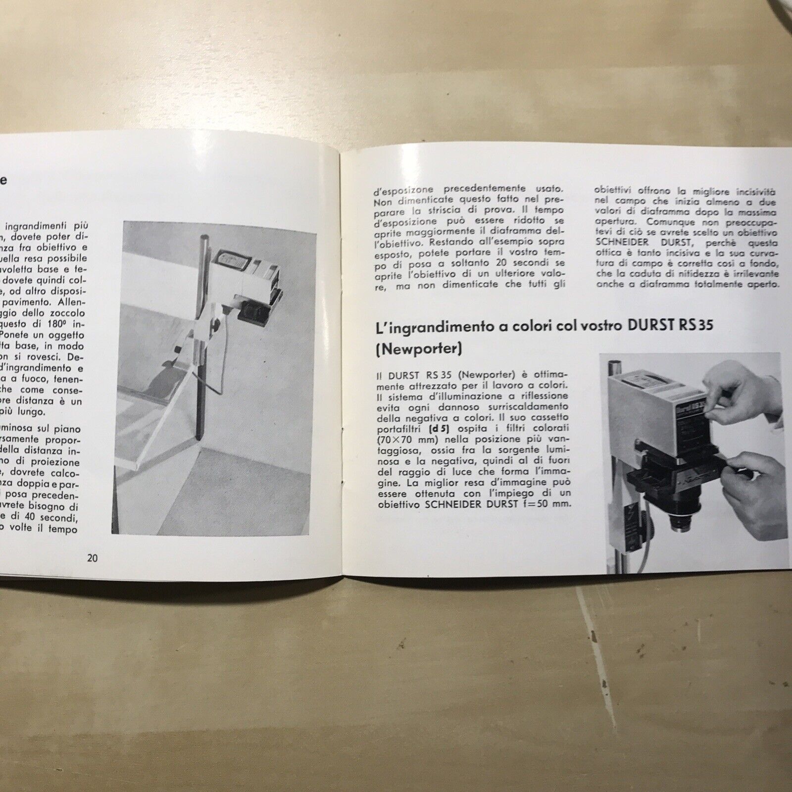 DURST RS 35 istruzioni, manuale di utilizzo, libretto delle istruzioni