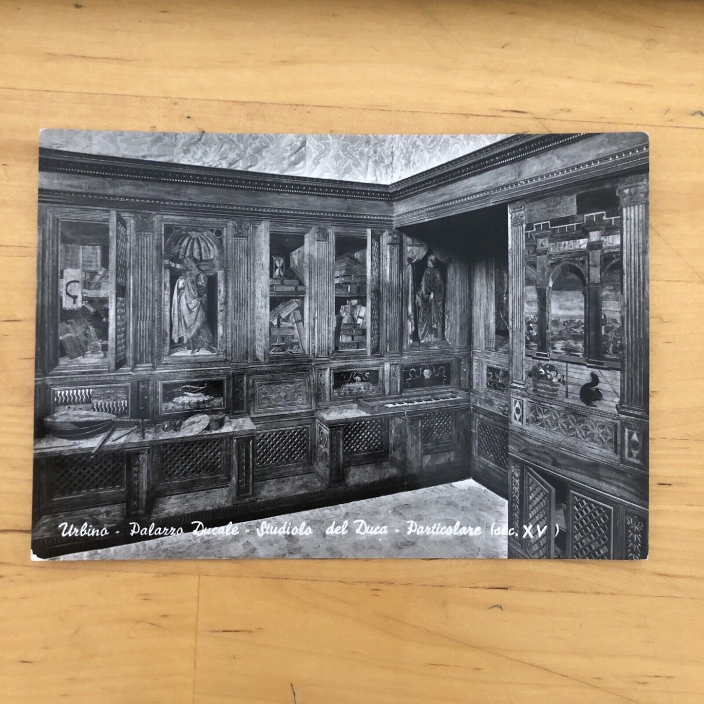 Cartolina URBINO PALAZZO DUCALE, STUDIOLO DEL DUCA non  viaggiata