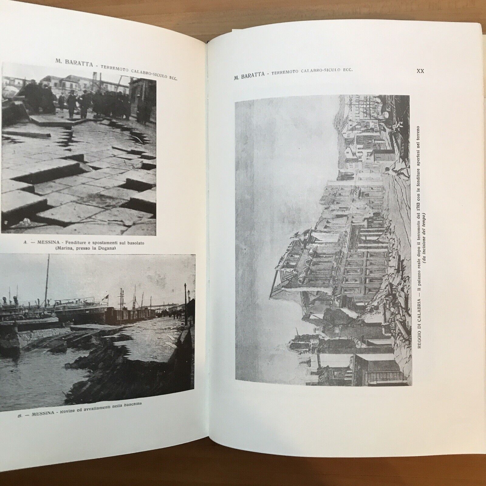 LA CATASTROFE SISMICA CALABRO MESSINESE, Mario Baratta - Arnaldo Forni + tavole#