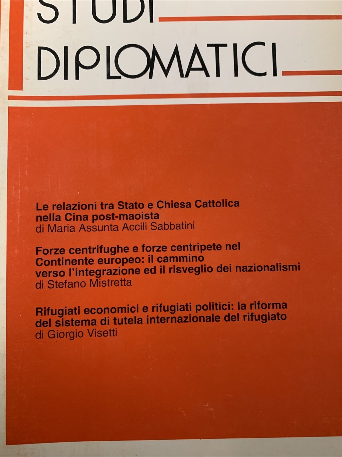 STUDI DIPLOMATICI - Ministero degli affari esteri. Istituto diplomatico 11 voll