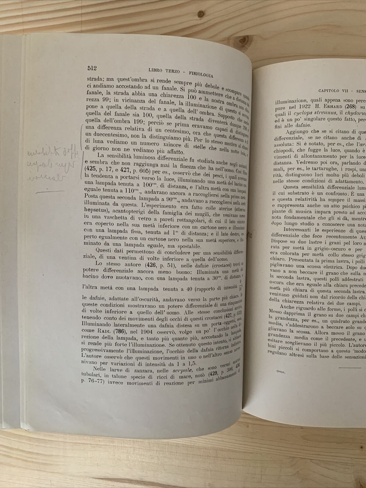 ANATOMIA E FISIOLOGIA DELL'OCCHIO NELLA SERIE ANIMALE - Giuseppe Ovio 1925 #