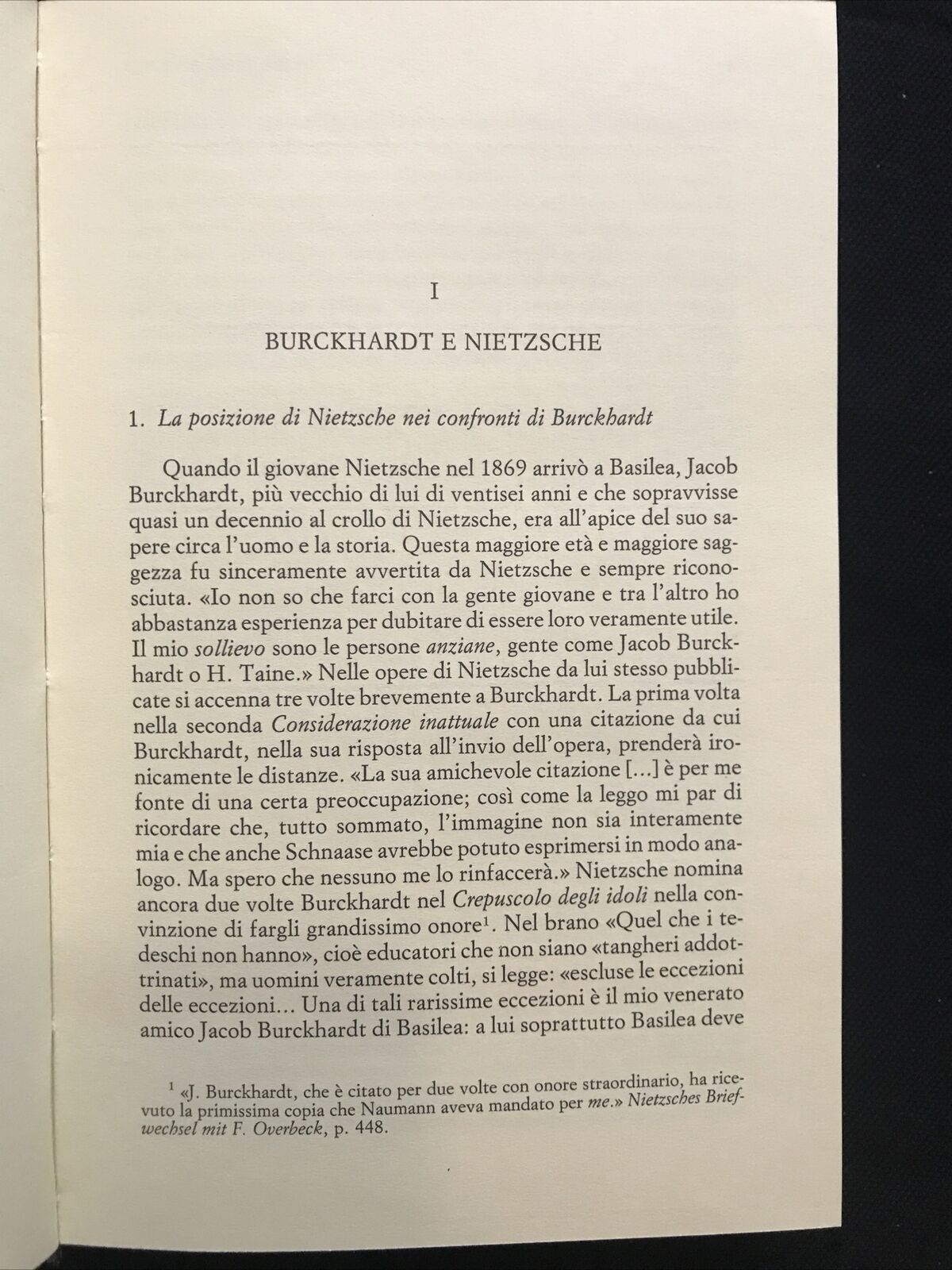 JACOB BURCKHARDT, Karl Löwith, Editori Laterza 1991