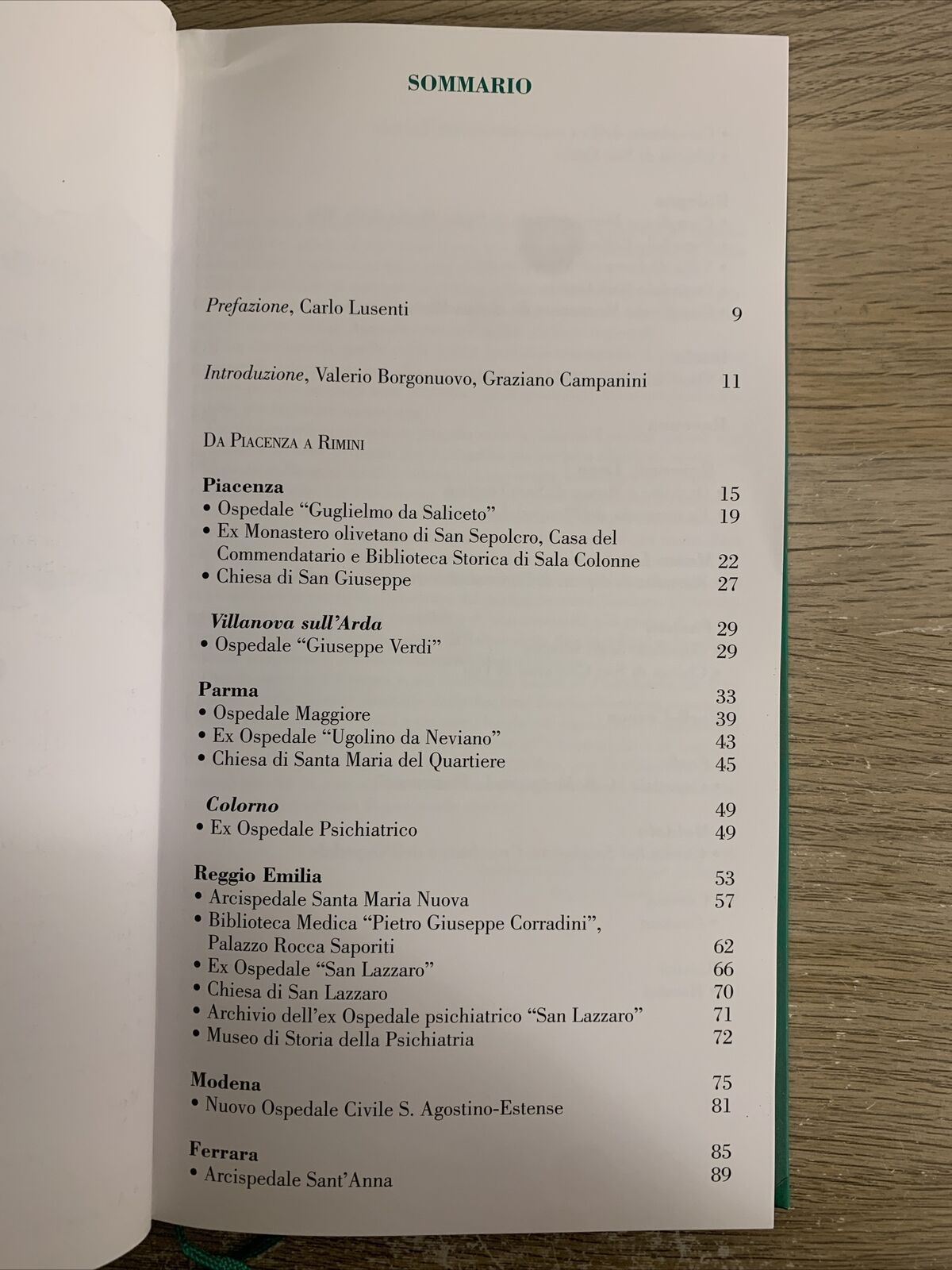 Guida al patrimonio dei beni culturali delle aziende sanitarie regione Emilia-Ro