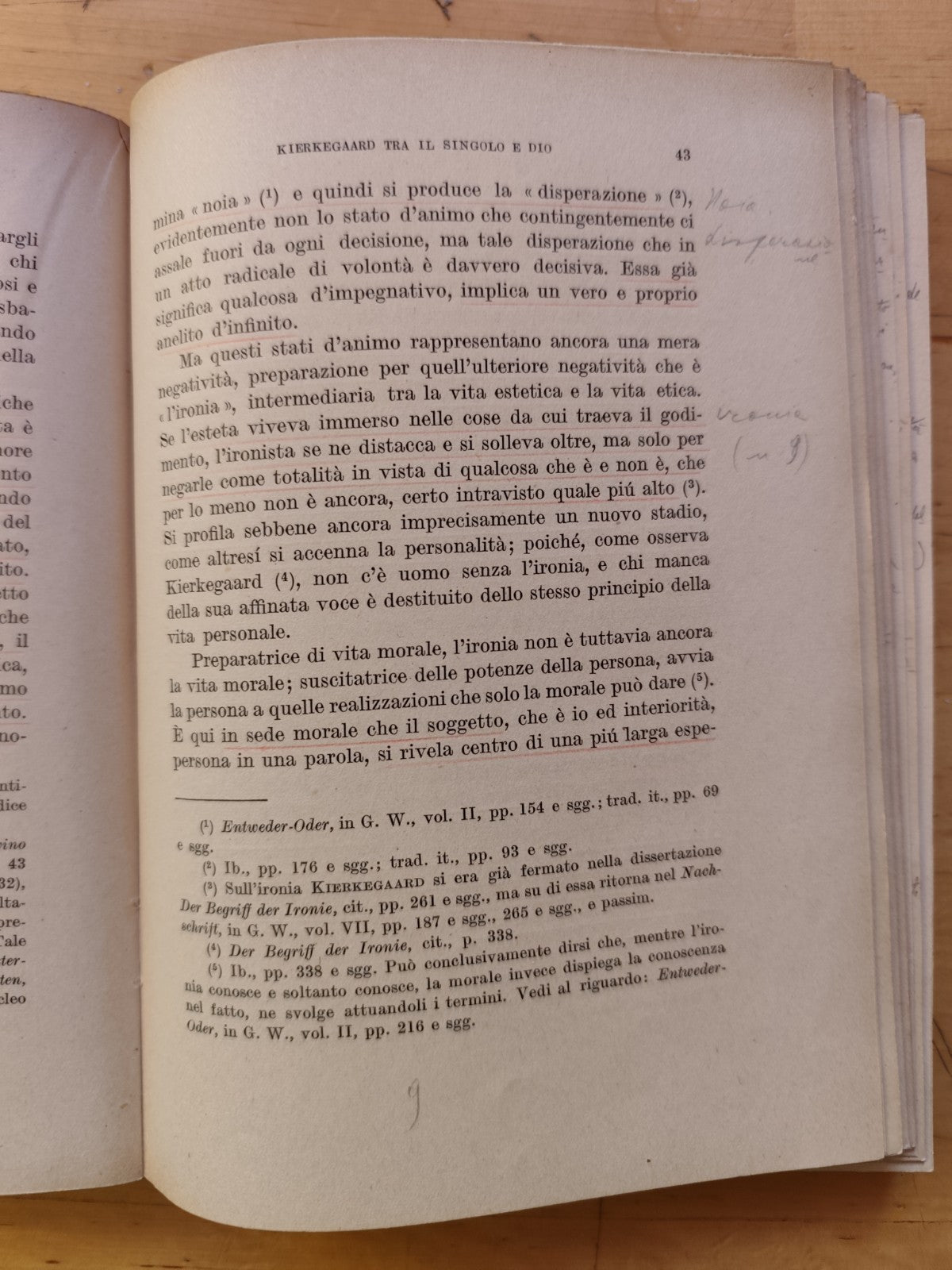 Il problema morale dell'esistenzialismo Felice Battaglia - Zuffi ed. 1949