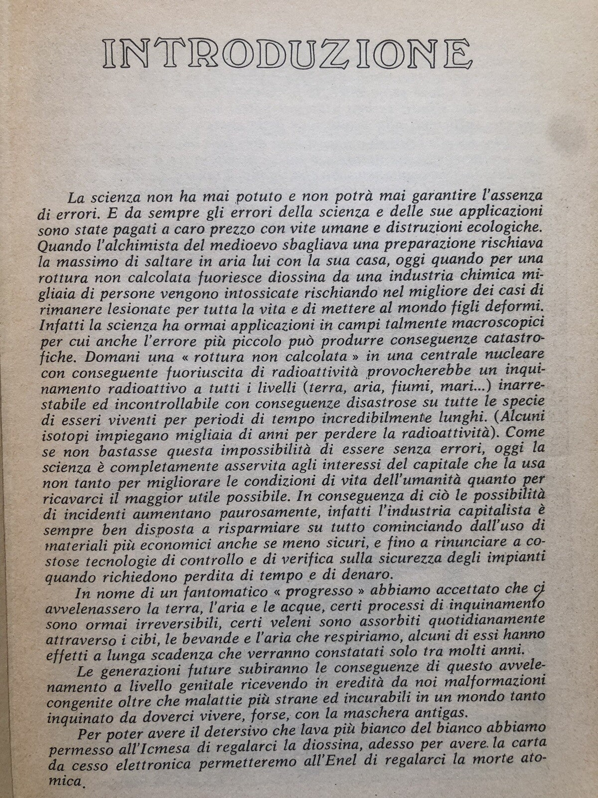 La Scossa Nucleare - stampa alternativa editrice C.I.D.S. 1978 Controcultura
