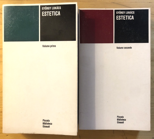 Estetica - Gyorgy Lukacs, Einaudi 2 voll. 1975