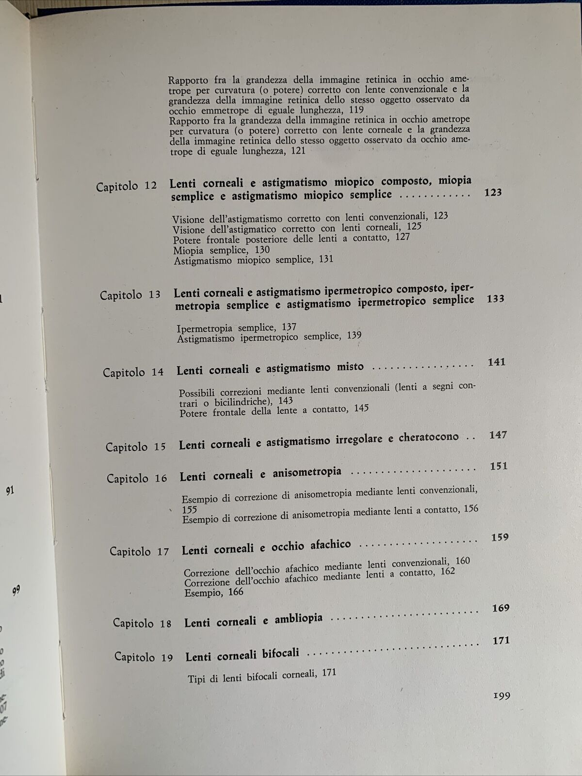 TECNICA E PRATICA DELLE LENTI A CONTATTO - ALDO ZOLDAN, REBELLATO EDITORE 1967 #