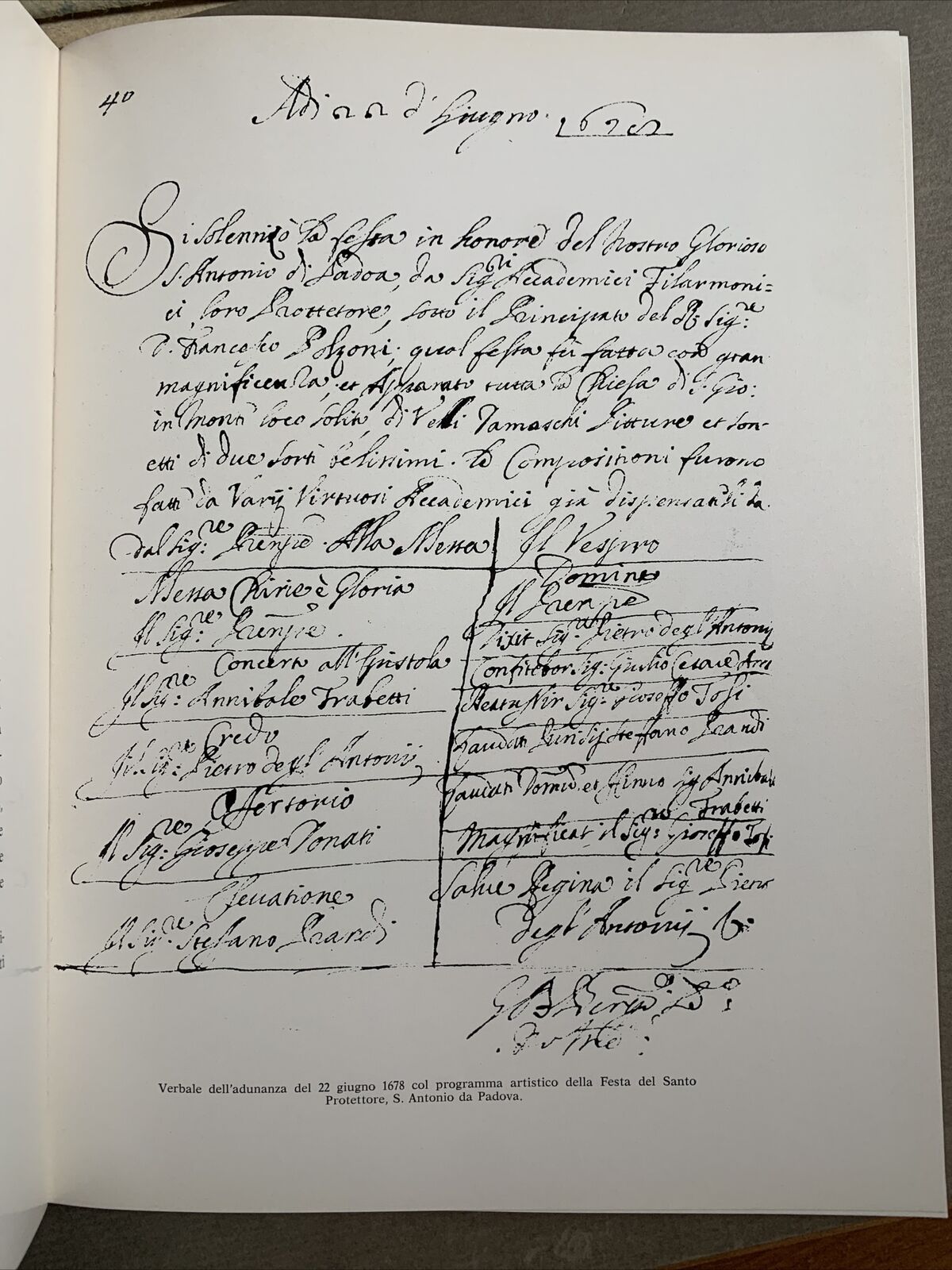 L'ACCADEMIA DELLA FILARMONICA DI BOLOGNA 1666 - 1966 #