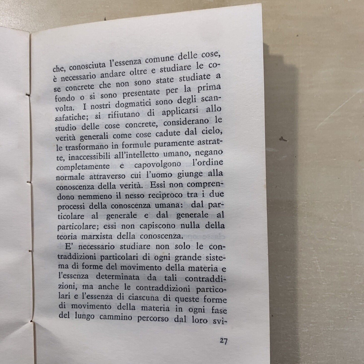 MAO TSE-TUNG, Sulla contraddizione 1968 prima edizione #