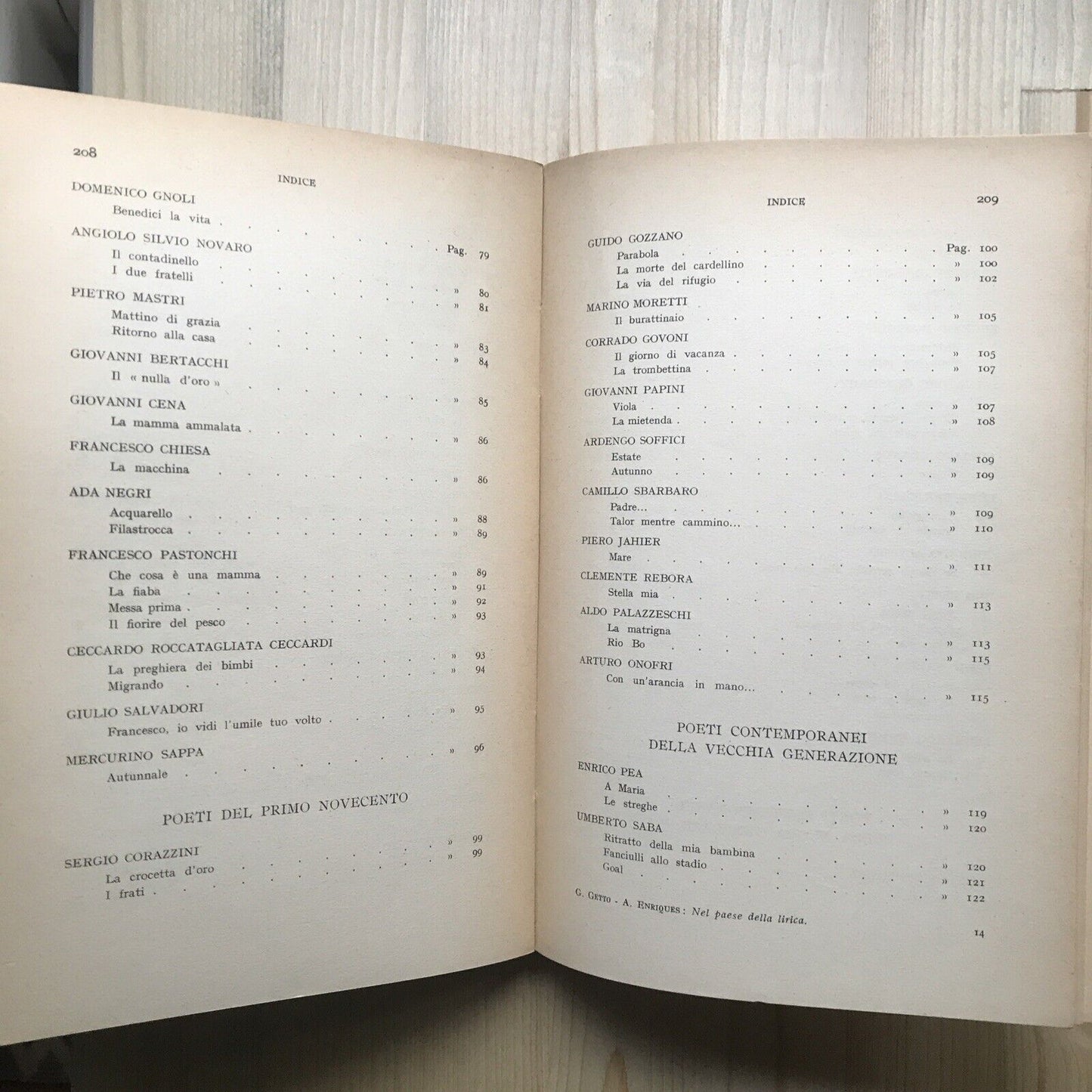 NEL PAESE DELLA LIRICA, Giovanni Getto - Adriana Enriques, Zanichelli  1957