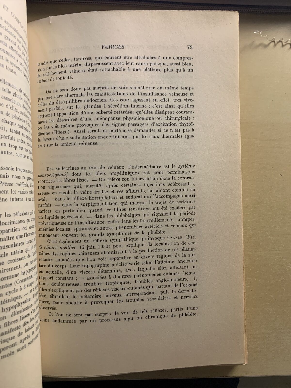 LES MALADIES DES VEINES ET LEUR TRAITEMENT - G. DELATER 1932. Masson et Cie #