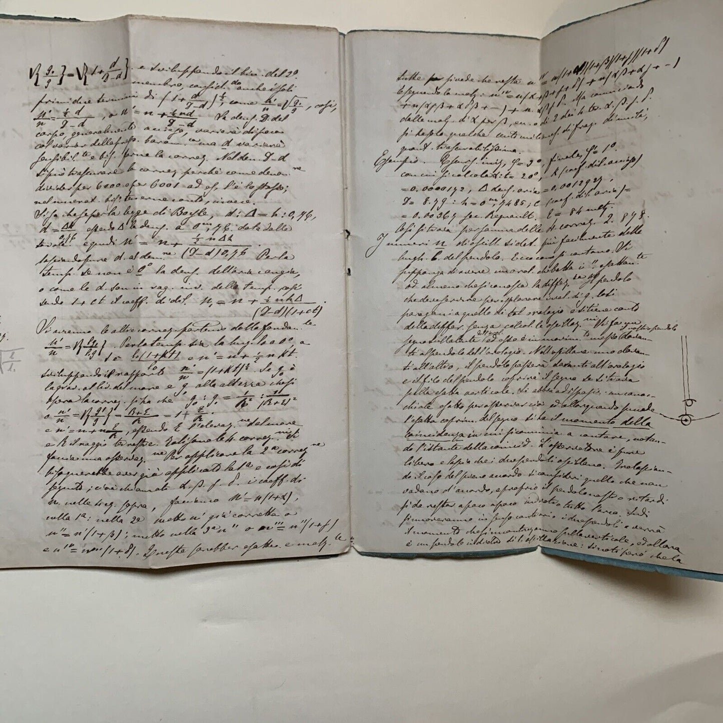 GOBBI BELCREDI Università Pavia 1876, Appunti di suo studente GEODESIA TEORETICA