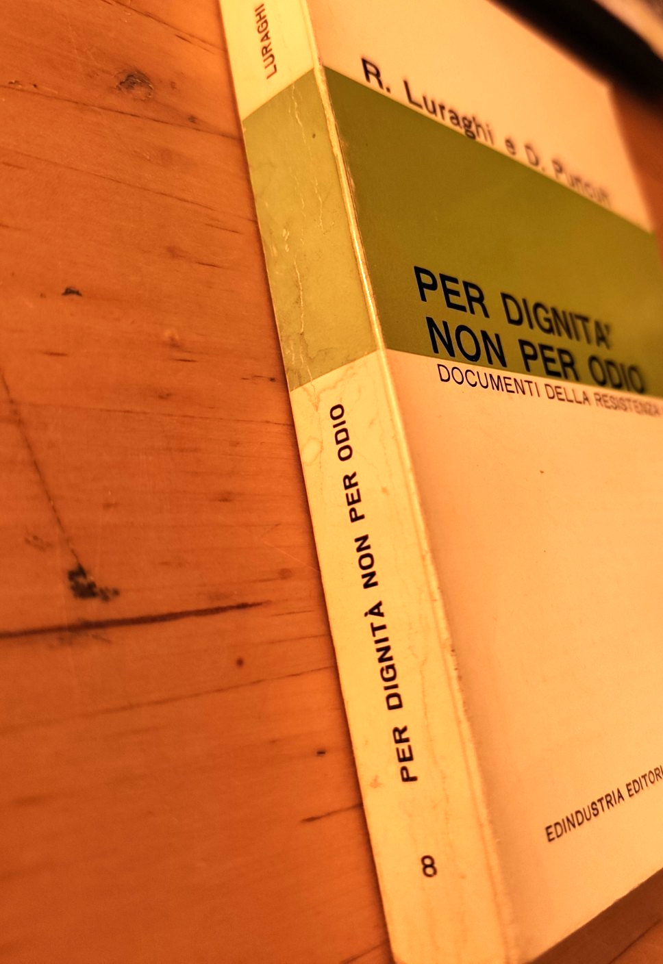 Per dignità non per odio R. Luraghi D. Puncuh documenti Resistenza Italiana 1966
