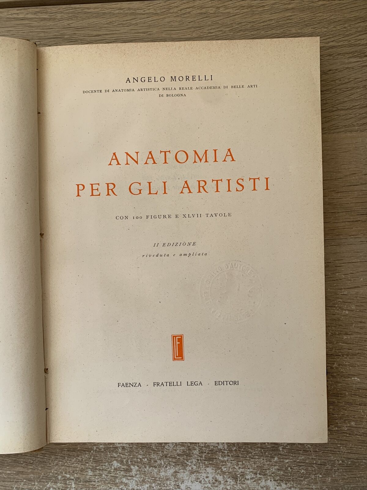 ANATOMIA PER GLI ARTISTI Angelo Morelli, Fratelli Lega 1943. illustrato