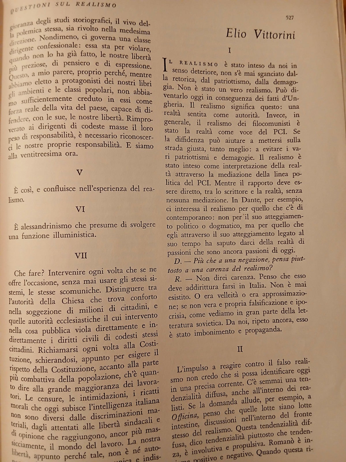 Tempo presente Questioni sul realismo Bernari Moravia Pratolini . . Carlo Antoni