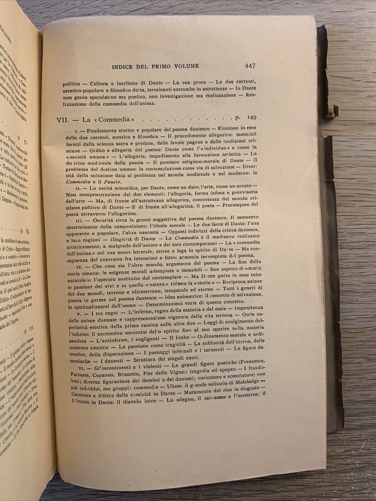 Storia della letteratura italiana vol. 1. Francesco de Sanctis. Laterza 1949