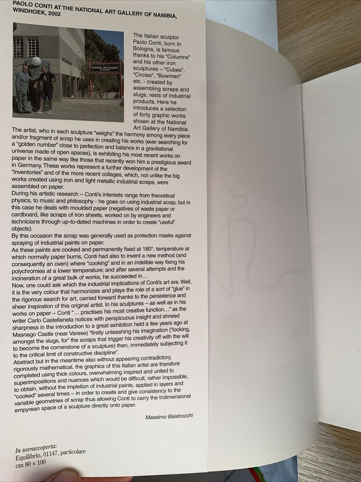 PAOLO CONTI opere su tela, Granzotto - L. Conti. Perdisa editore 2002 #