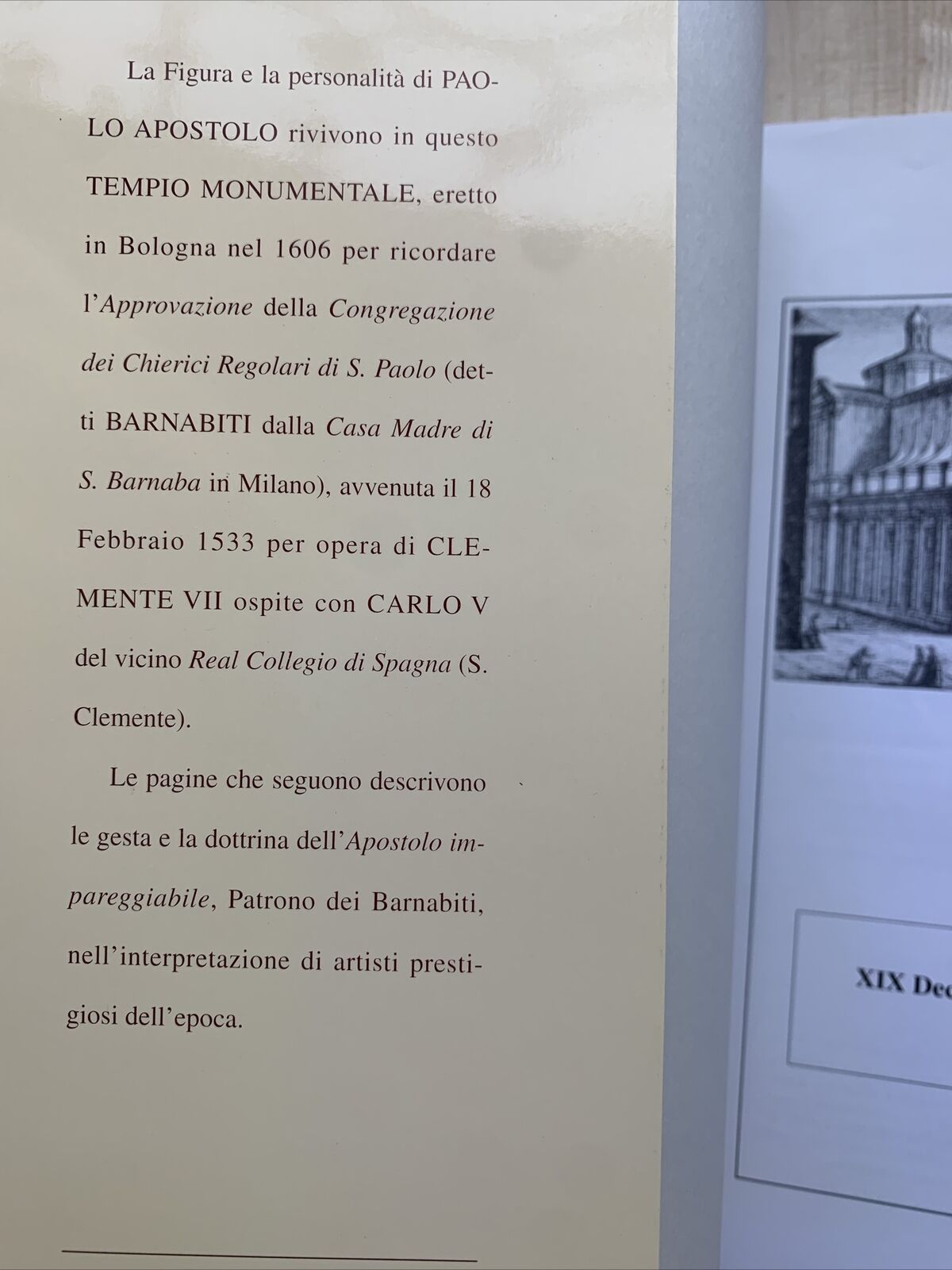 LibroBASILICA SAN PAOLO MAGGIORE congregazione Chierici Barnabiti. Bologna 1999#