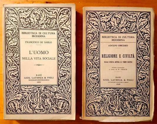 Biblioteca di cultura moderna Laterza, L'uomo nella vita soc Religione e civiltà