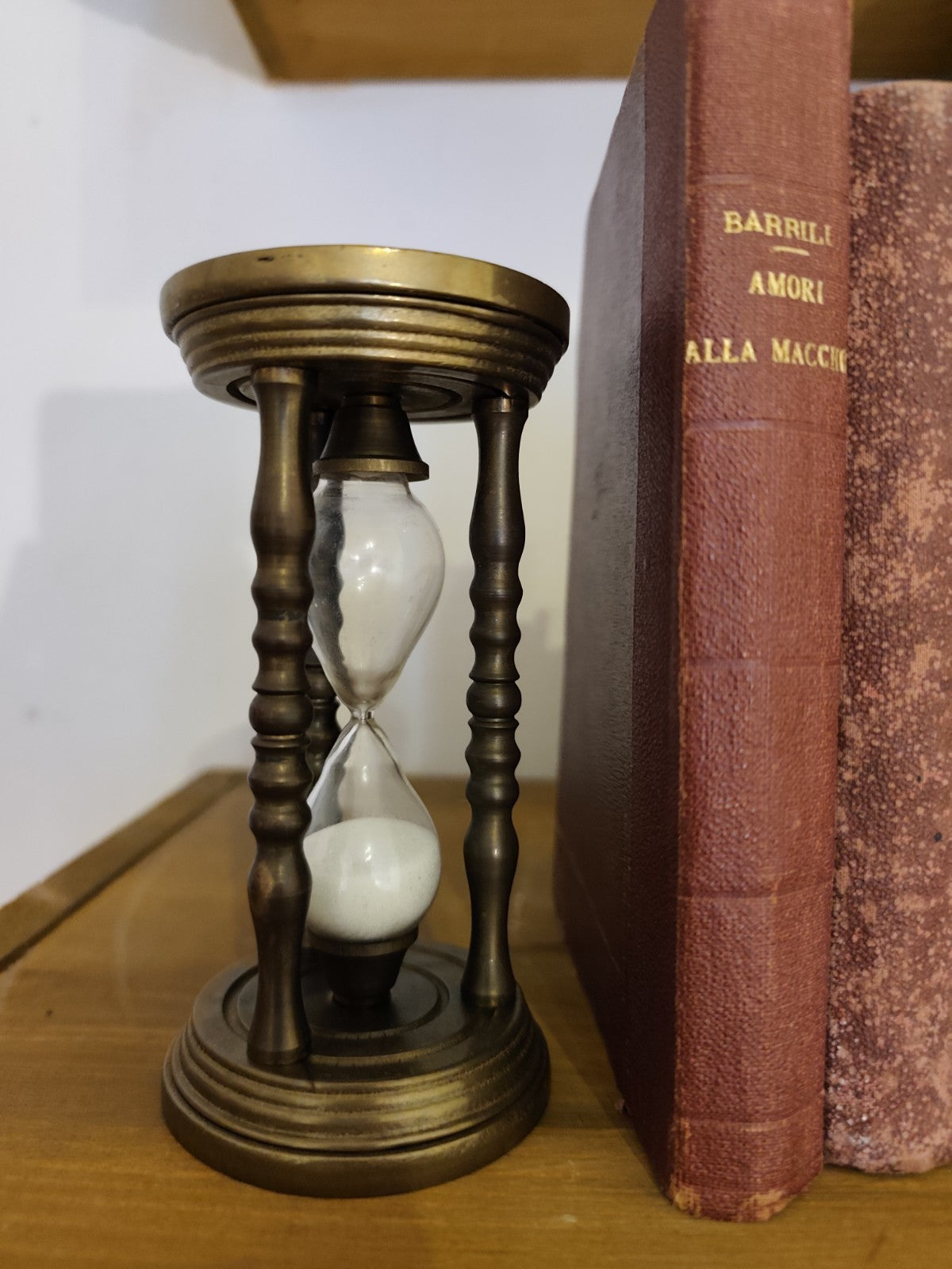 Clessidra antica in Ottone - vintage oggetto da arredamento collezione antico