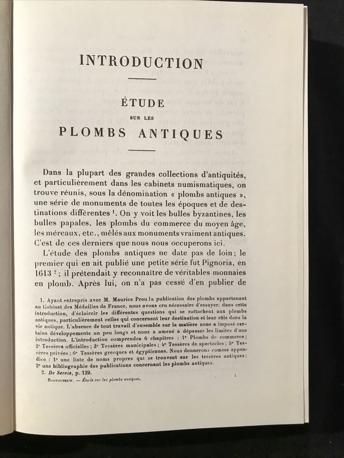Catalogue des Plombs de l'antiquité, Michel Rostovtsew, M. prou, Arnaldo Forni 