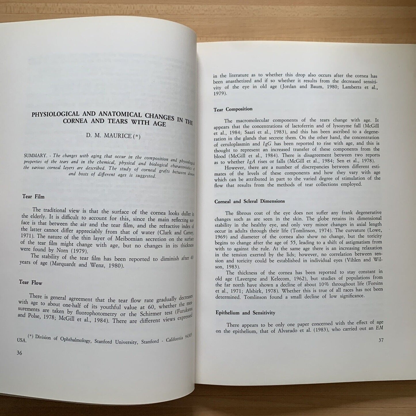 The fundamental aging processes of the eye - Giorgio ronchi 1987. Baccini e Chia