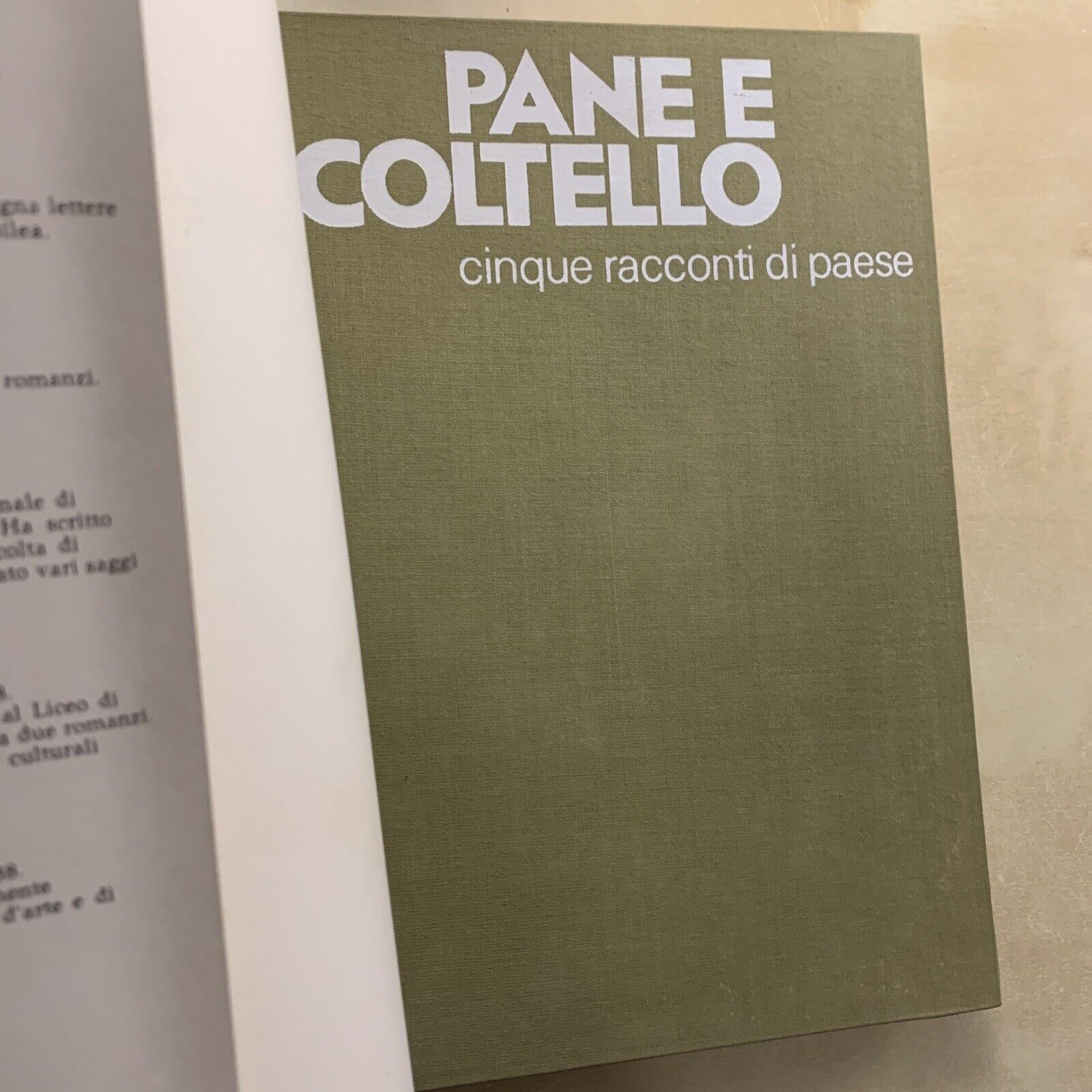 PANE E COLTELLO - CINQUE RACCONTI DI PAESE. DADÒ ED. 1975 #