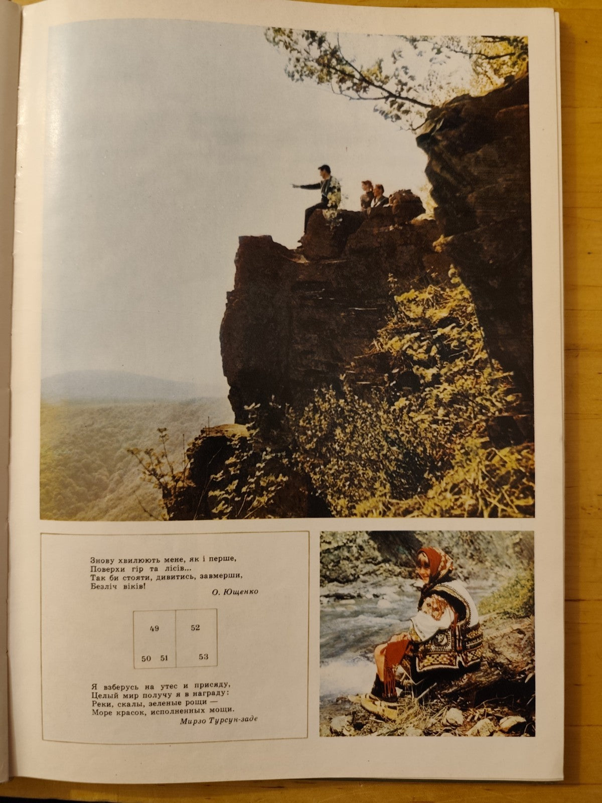 Ucraina fotografico Carpazi, lingua madre 1973 Karpaty editore Komendar, Fedaka