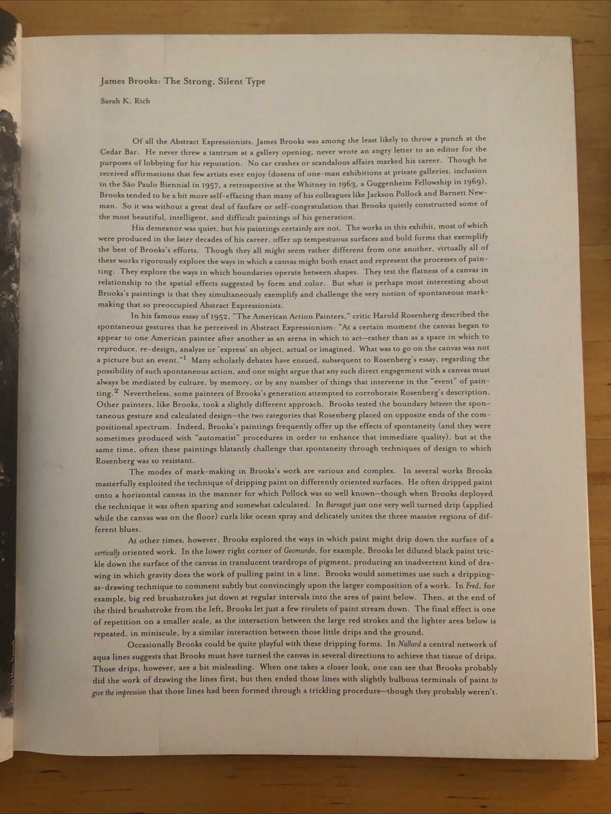 JAMES BROOK - SELECTED WORKS 1960-1985, ARTEMIS GREENBERG VAN DOREN GALLERY 2003
