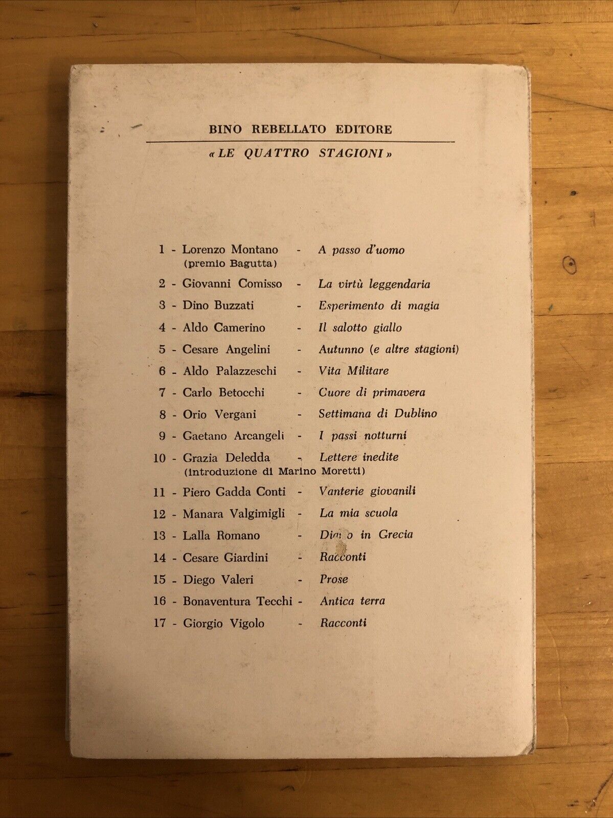 La Vecchia di Lugano - Giuseppe Bucci, Rebellato editore 1ª edizione 1961