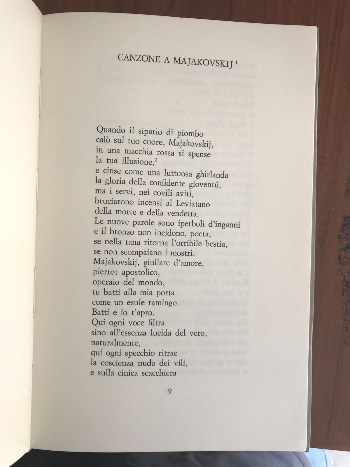 Canzone a Majakovskij Michele Vincieri Rebellato 1969