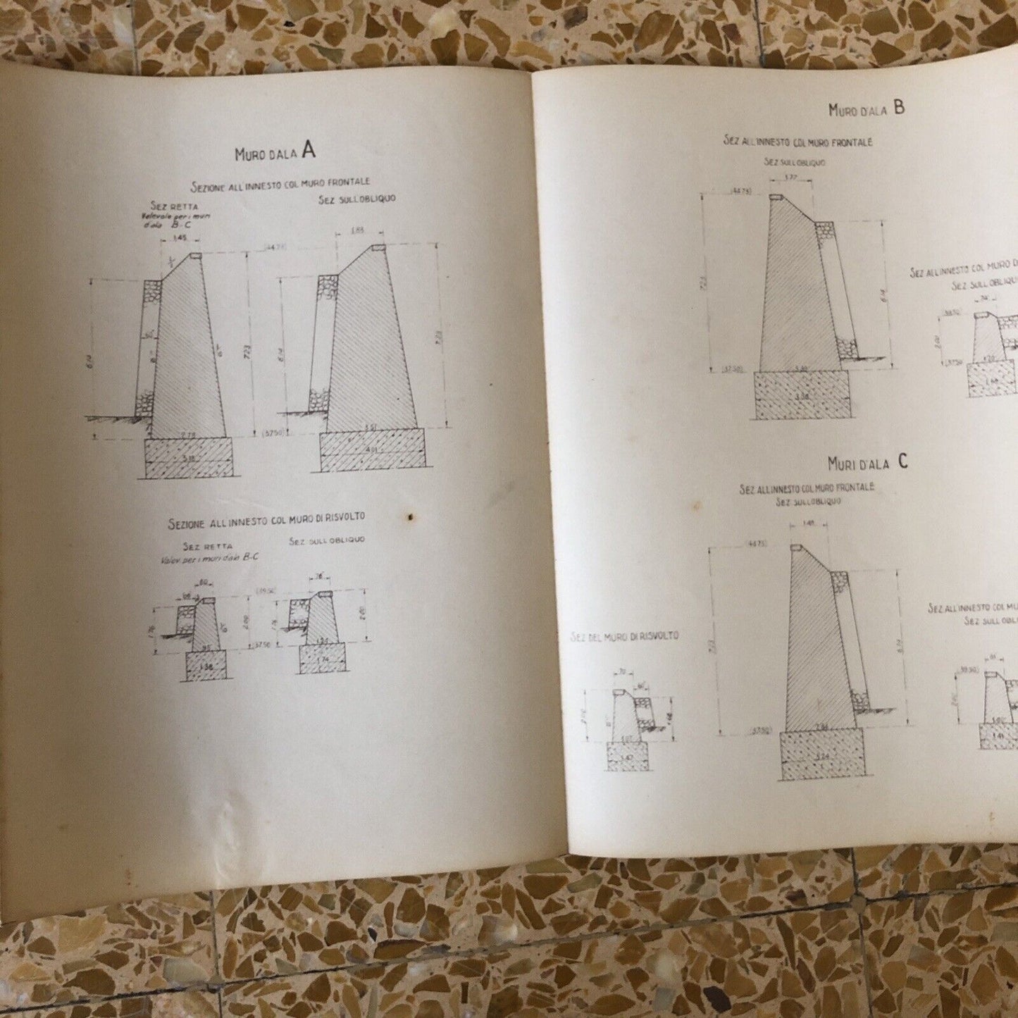 FERROVIE DELLO STATO - SOTTOVIA OBLIQUO DI LUCE RETTA M. 700 SC STRADELLAZZO