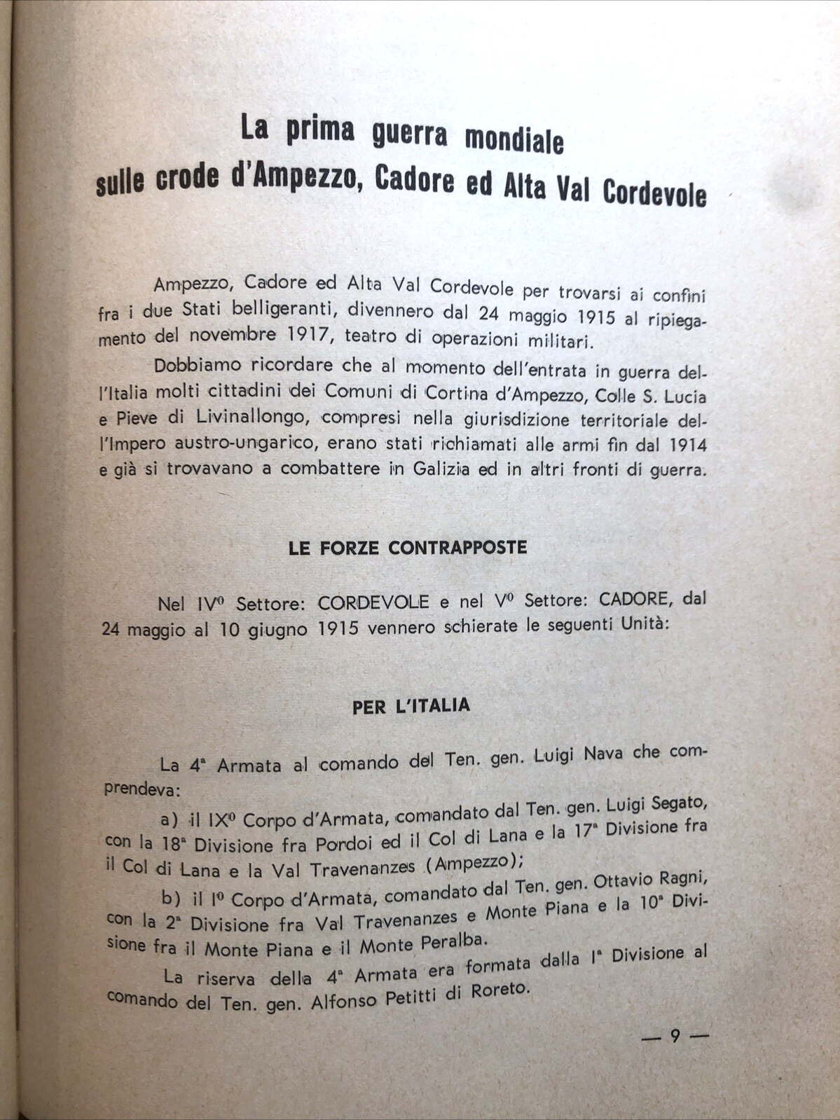 Operazioni militari in Ampezzo, Cadore ed Alta Val Cordevole, Felice Mariotti